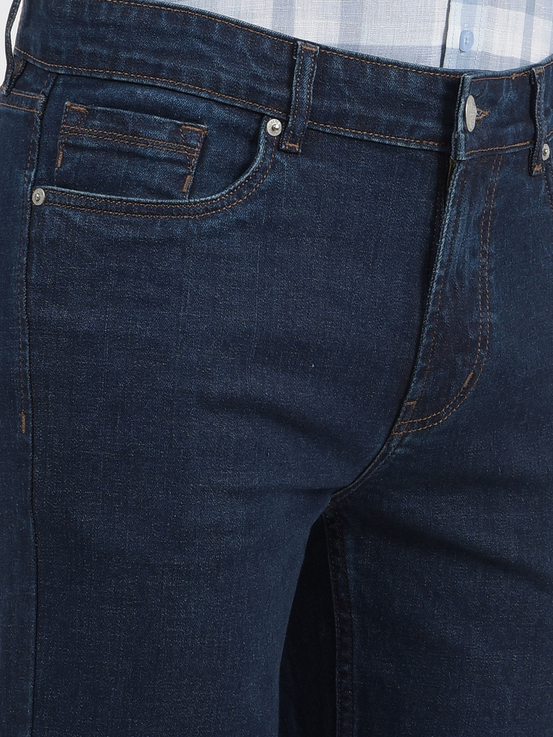 Numero Uno Men Solid Dark Blue Jeans